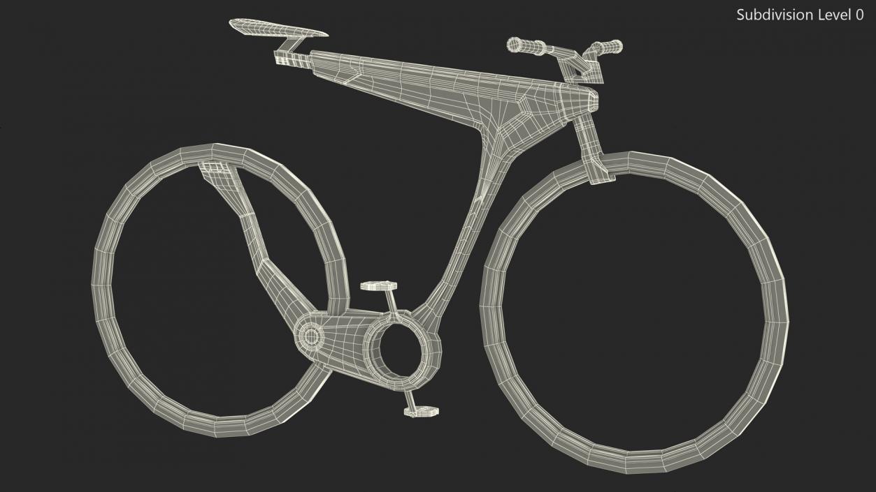 Futuristic Electric Bicycle 3D