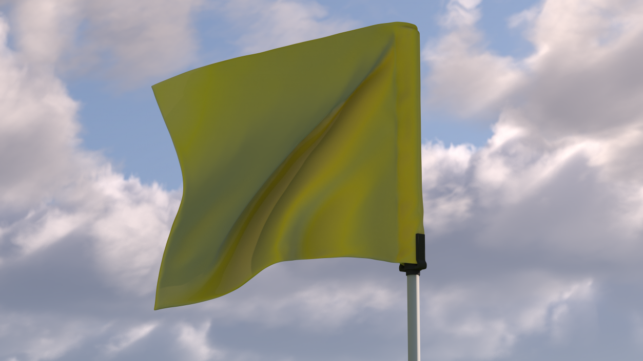 3D Standard Yellow Nylon Golf Flag