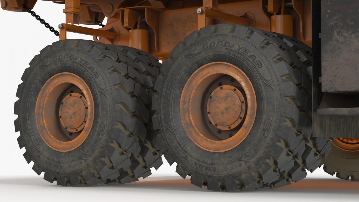 3D Autonomous Electric Dump Truck XCMG Dirty