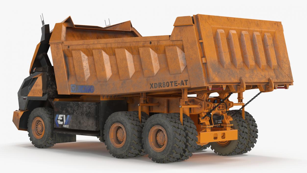 3D Autonomous Electric Dump Truck XCMG Dirty