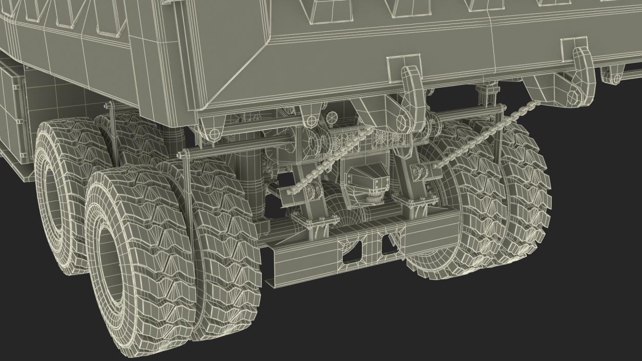 3D Autonomous Electric Dump Truck XCMG Dirty