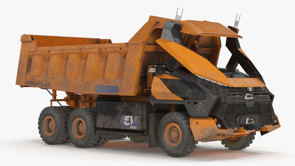 3D Autonomous Electric Dump Truck XCMG Dirty