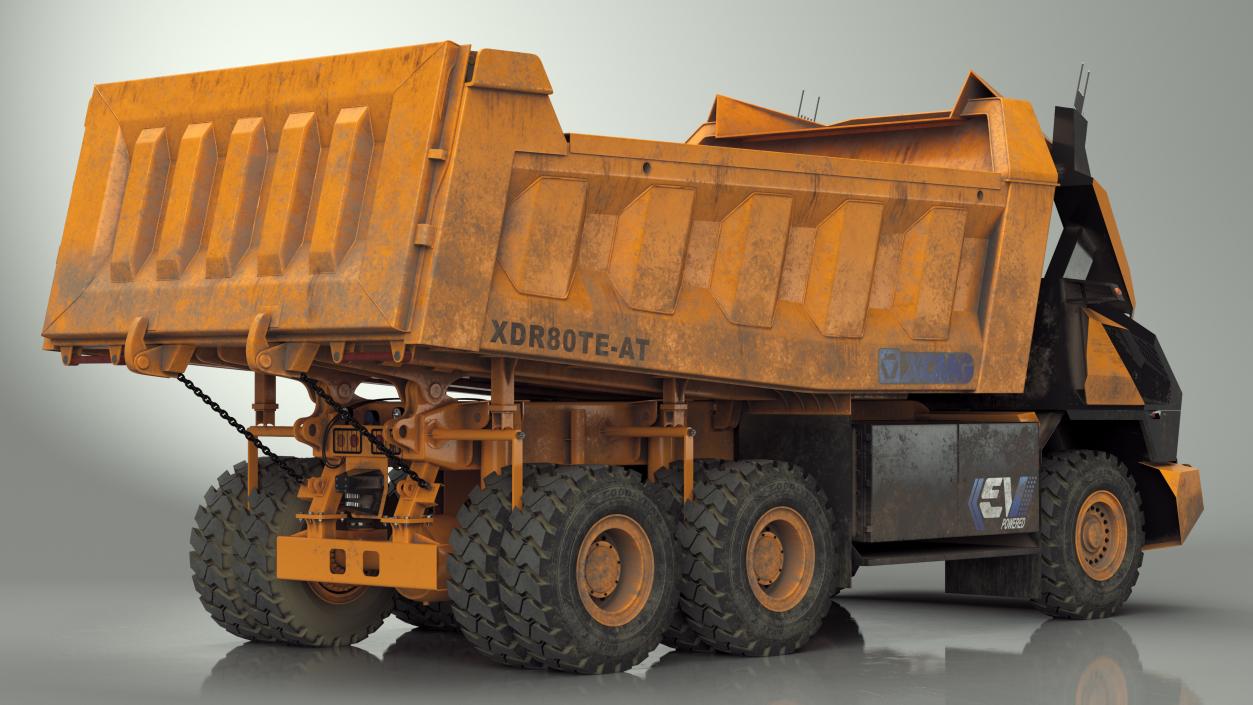 3D Autonomous Electric Dump Truck XCMG Dirty