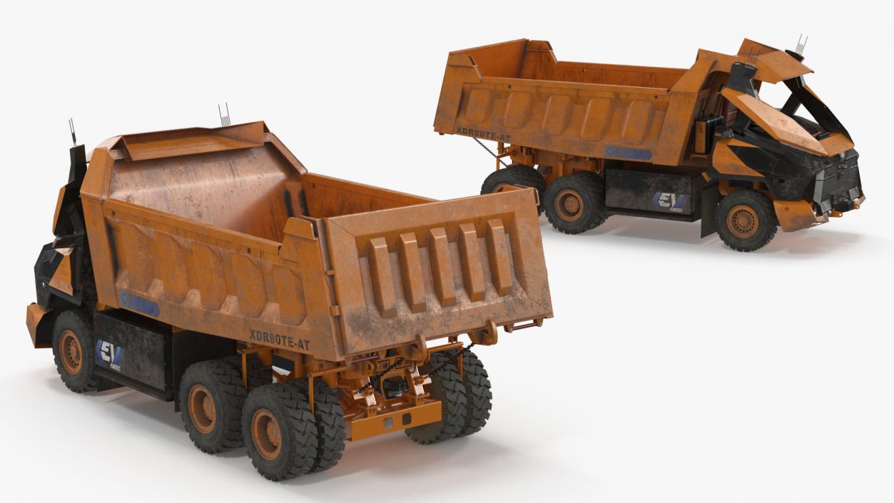 3D Autonomous Electric Dump Truck XCMG Dirty