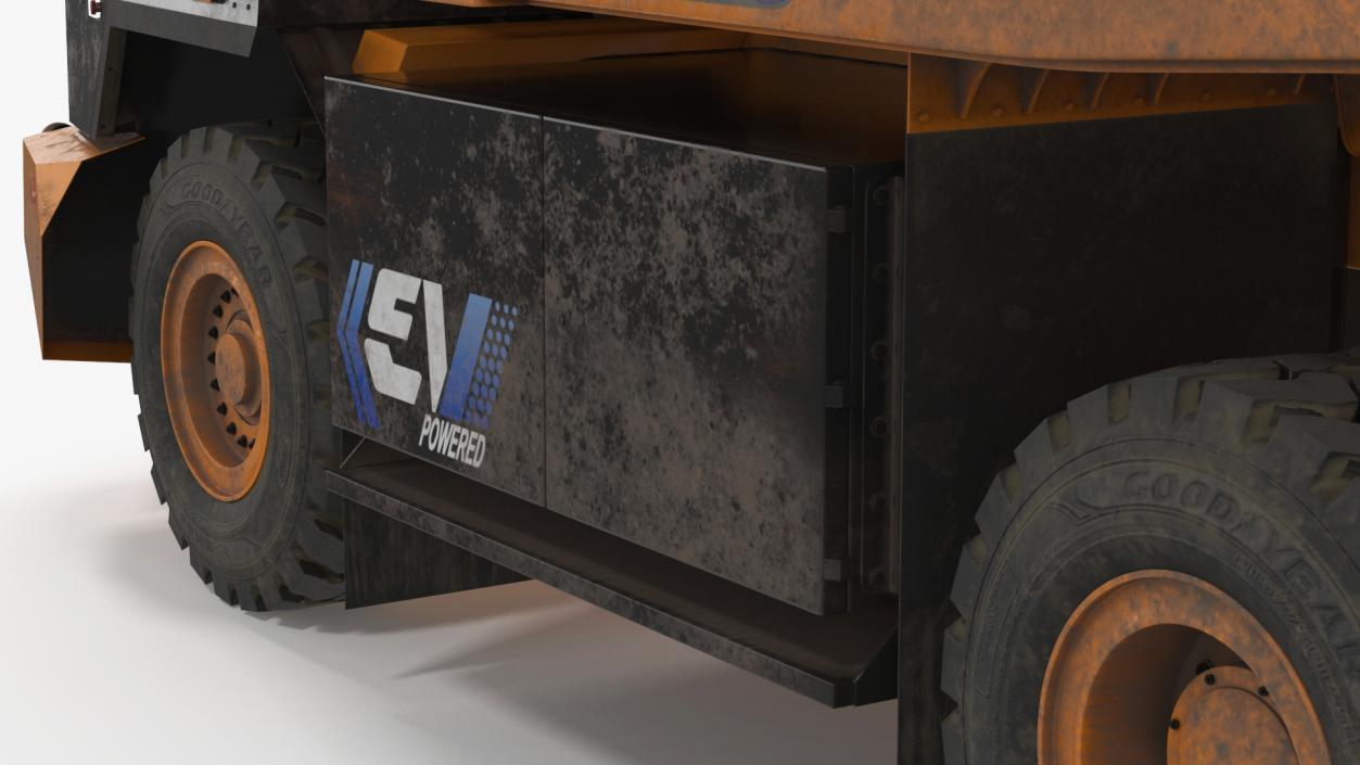 3D Autonomous Electric Dump Truck XCMG Dirty