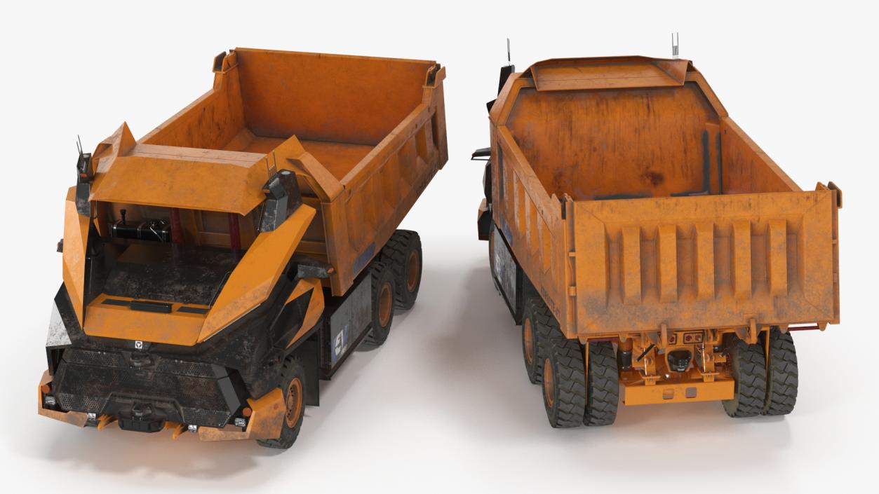 3D Autonomous Electric Dump Truck XCMG Dirty