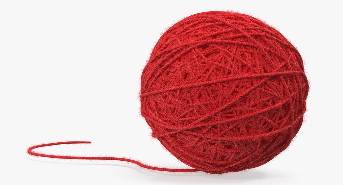 Wool Yarn Ball 3D model