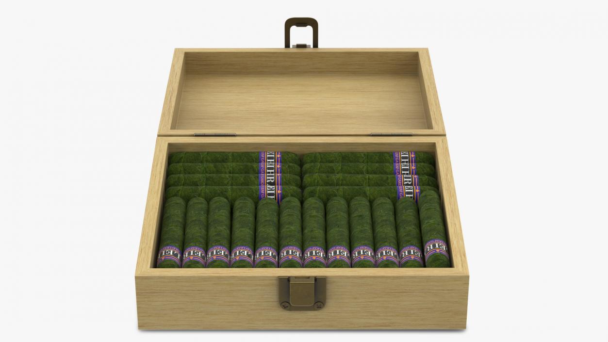 3D model Leira Cannabis Cigars Box Open