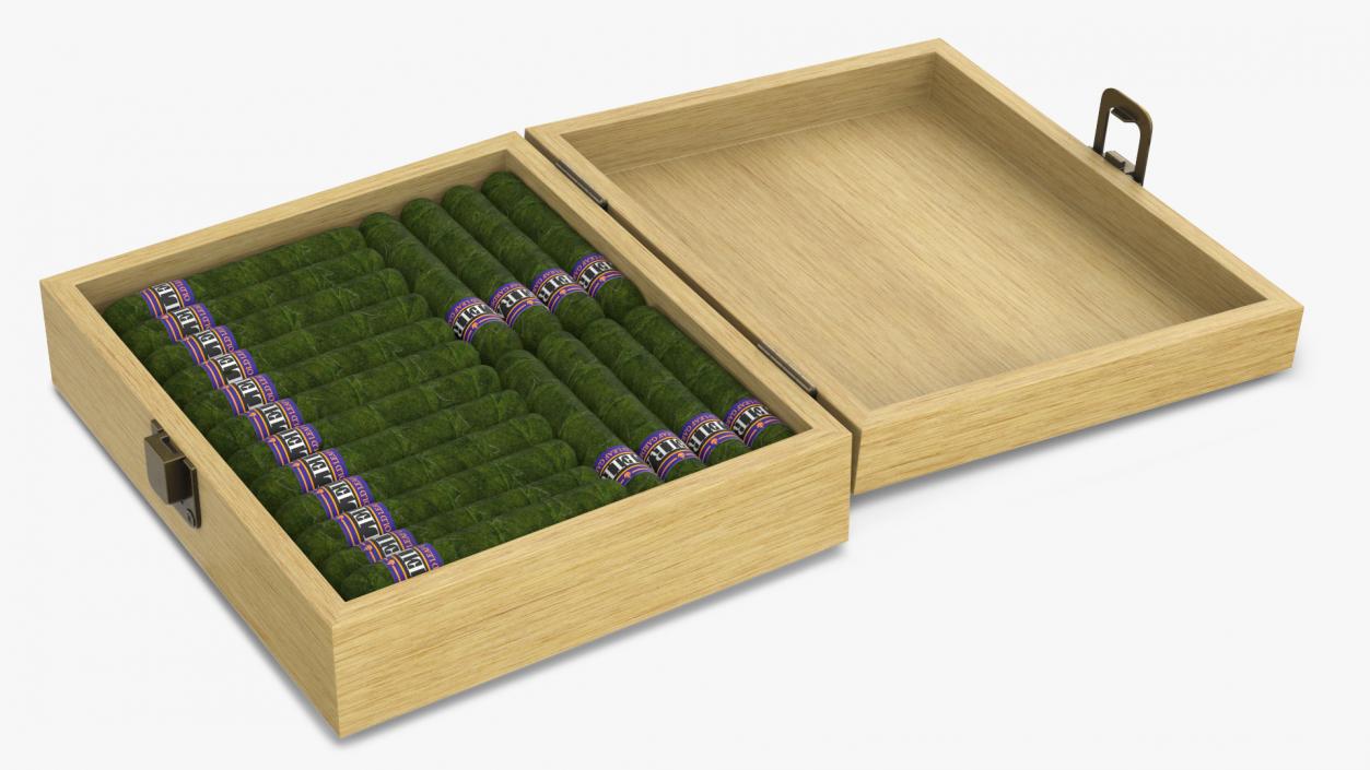 3D model Leira Cannabis Cigars Box Open