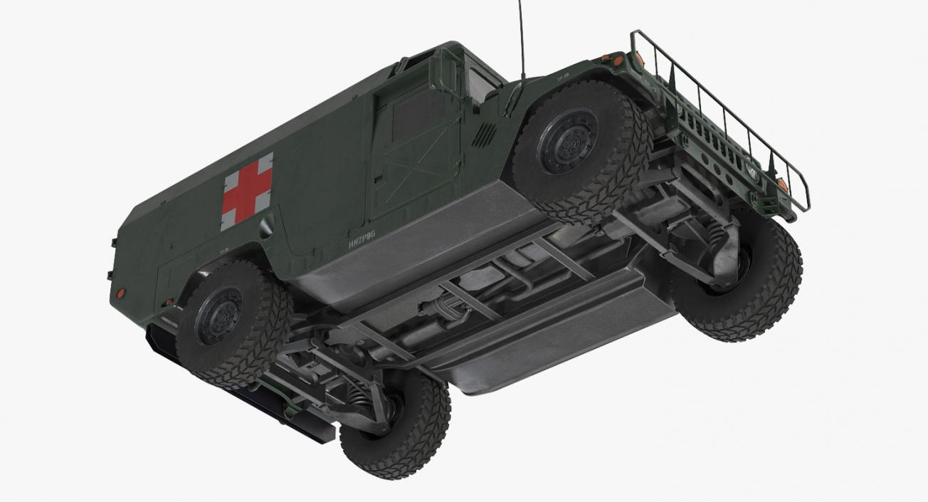 3D Ambulance Military Car HMMWV m996 model