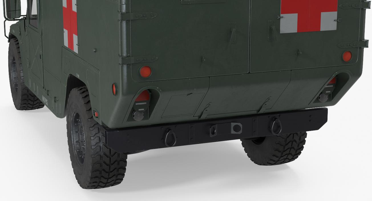 3D Ambulance Military Car HMMWV m996 model