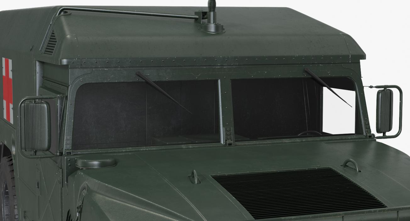 3D Ambulance Military Car HMMWV m996 model