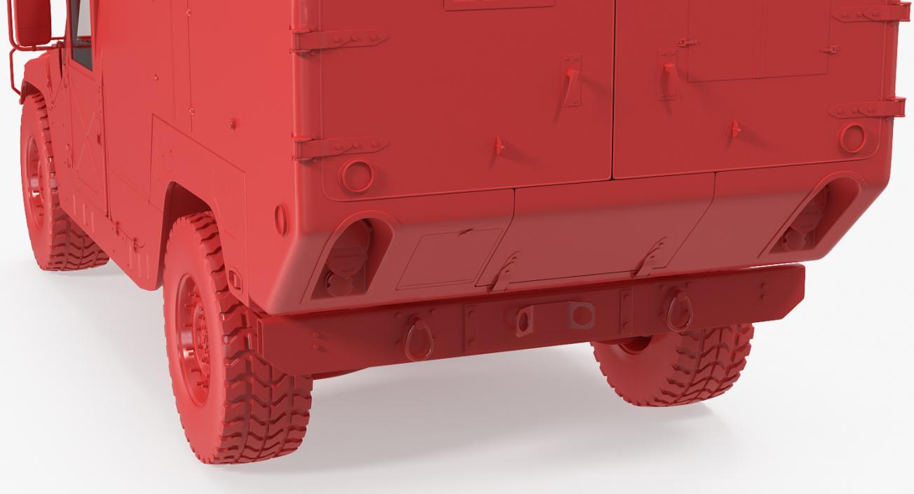 3D Ambulance Military Car HMMWV m996 model