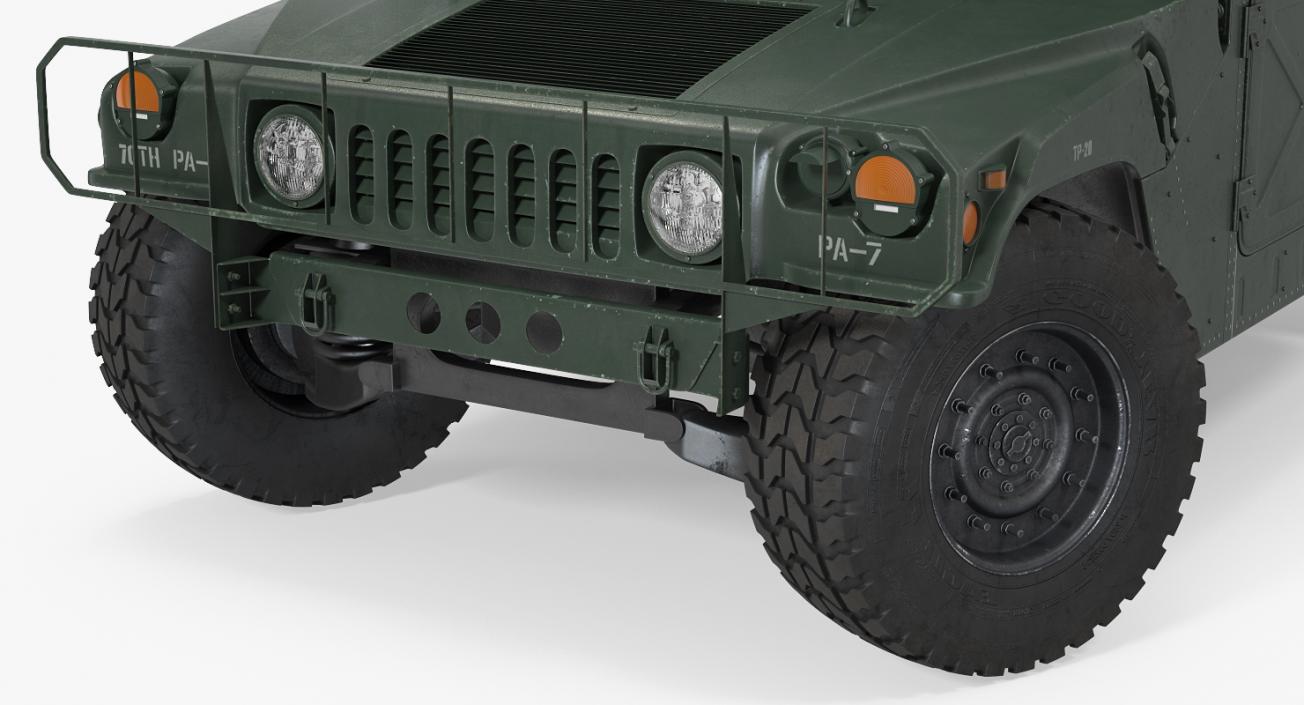 3D Ambulance Military Car HMMWV m996 model