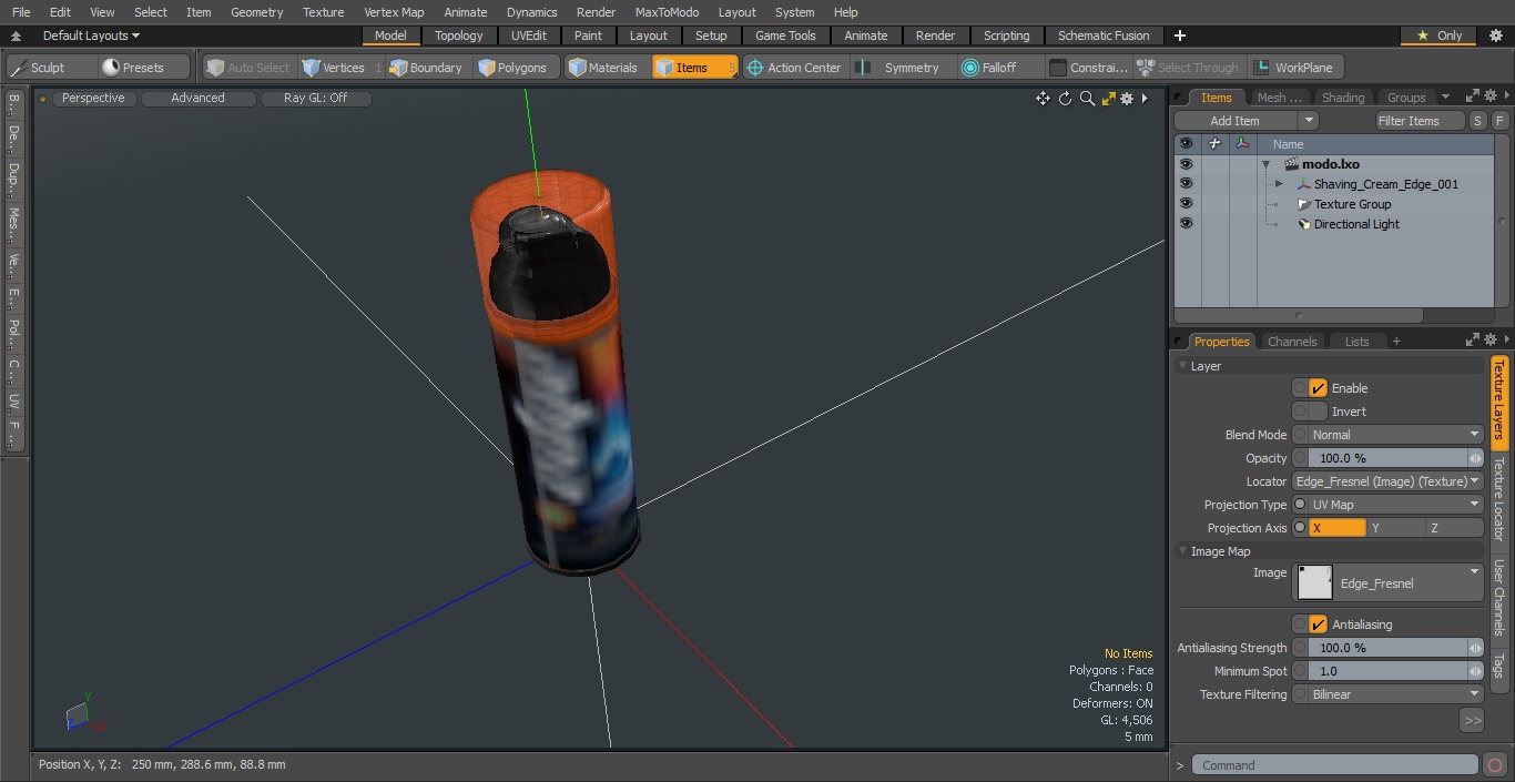 3D Shaving Cream Edge model