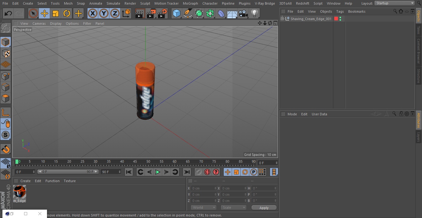 3D Shaving Cream Edge model