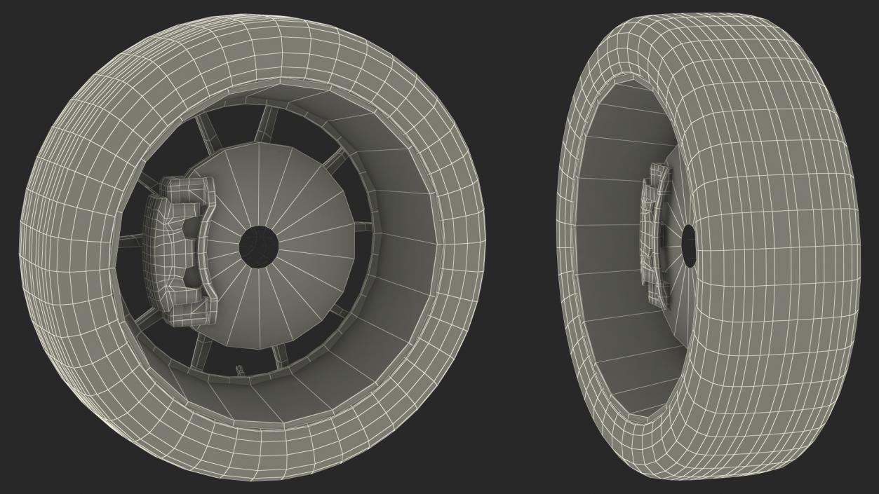 3D Smart EQ Fortwo Wheel