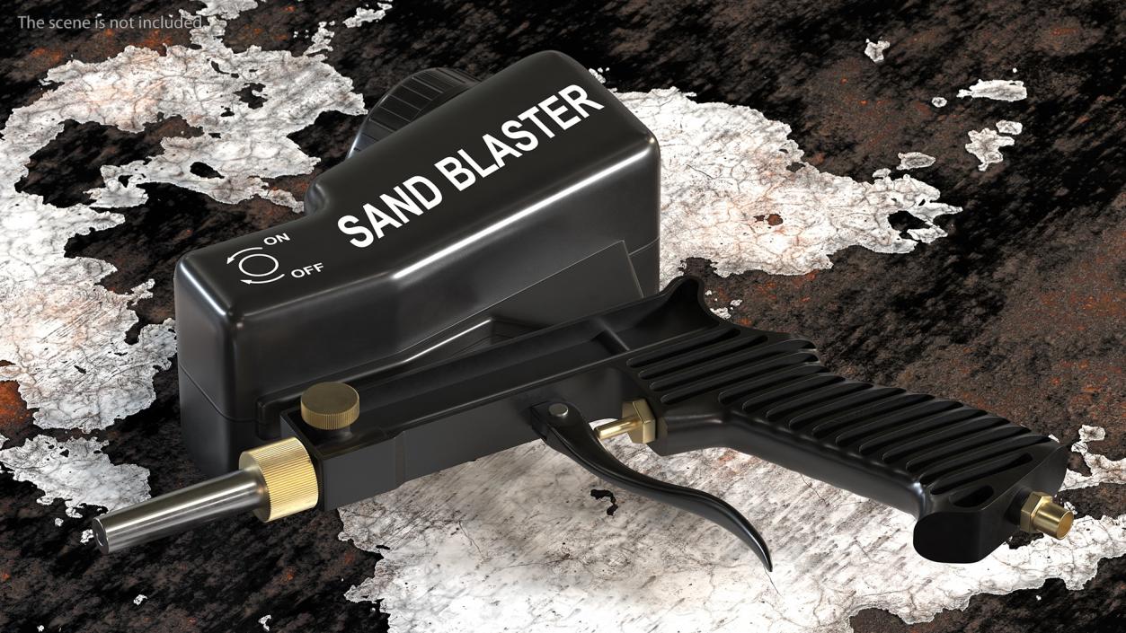 3D model Lematec Sand Blaster Gun Black