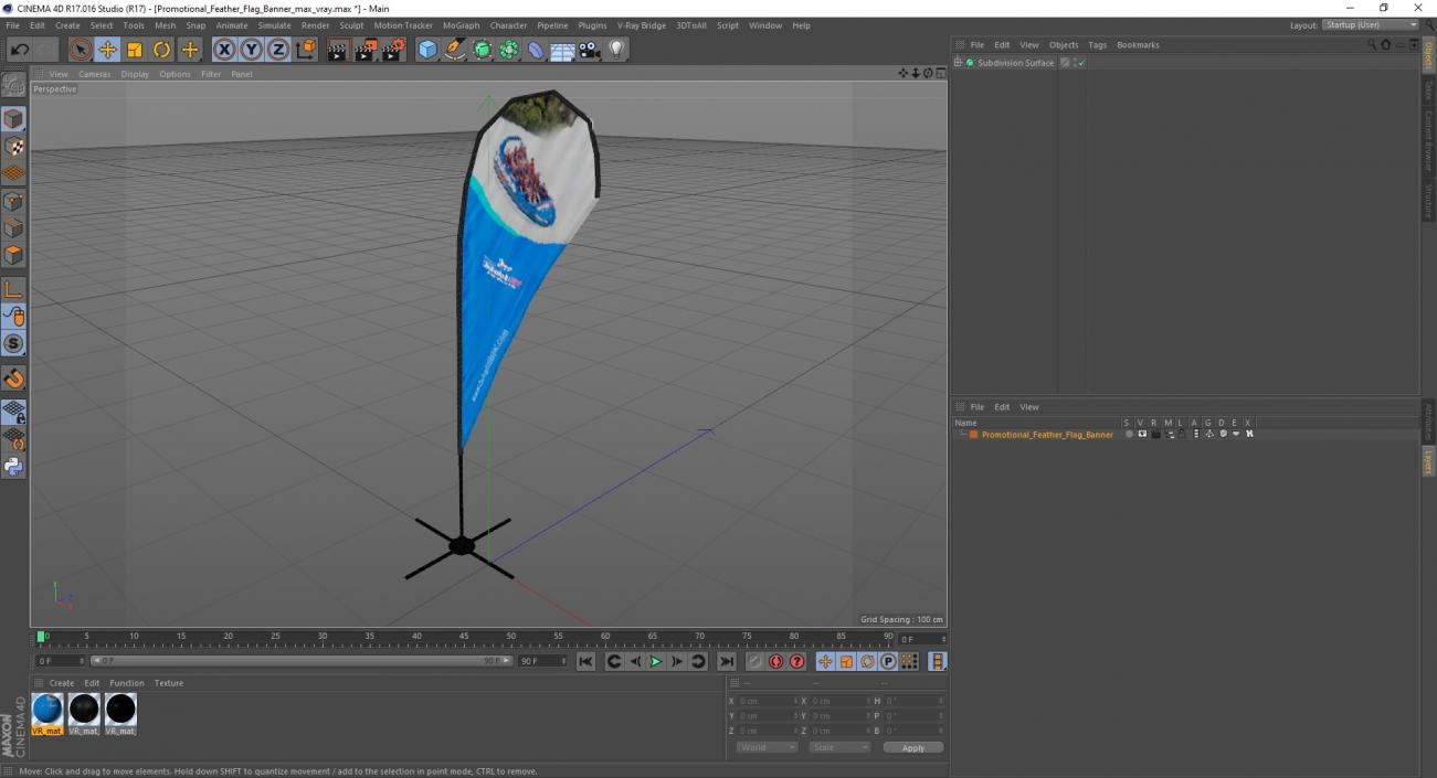 3D Promotional Feather Flag Banner