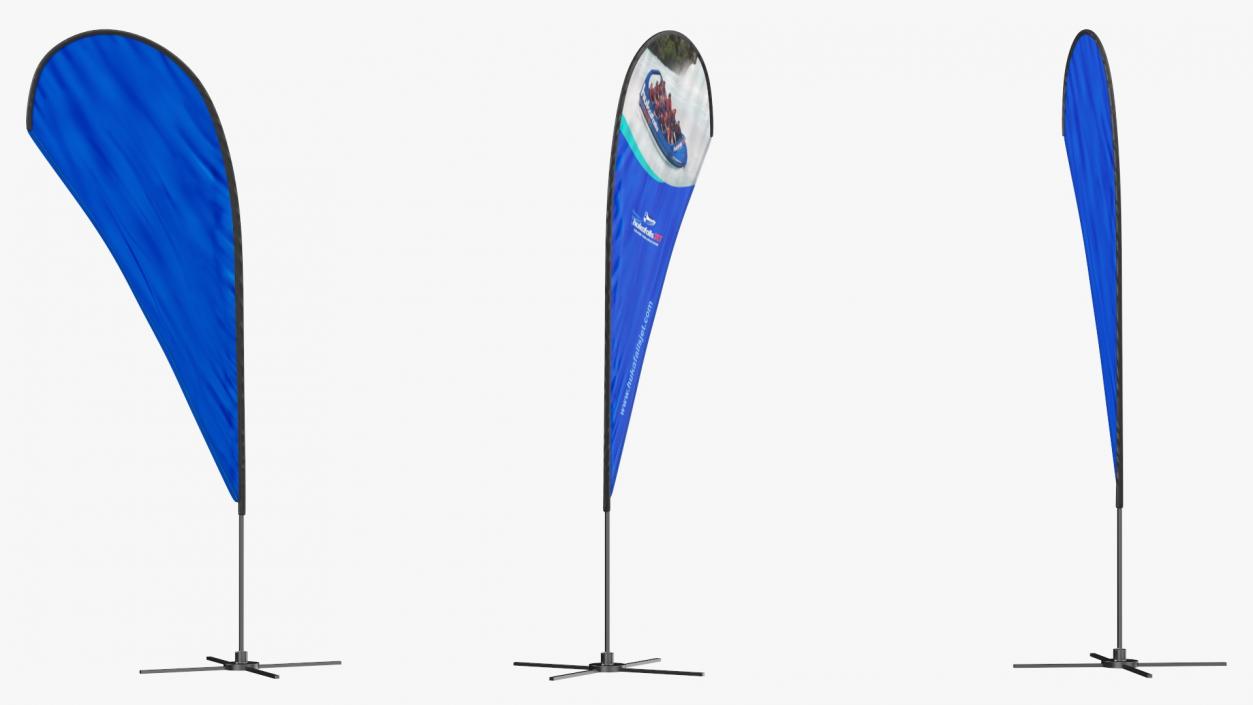 3D Promotional Feather Flag Banner