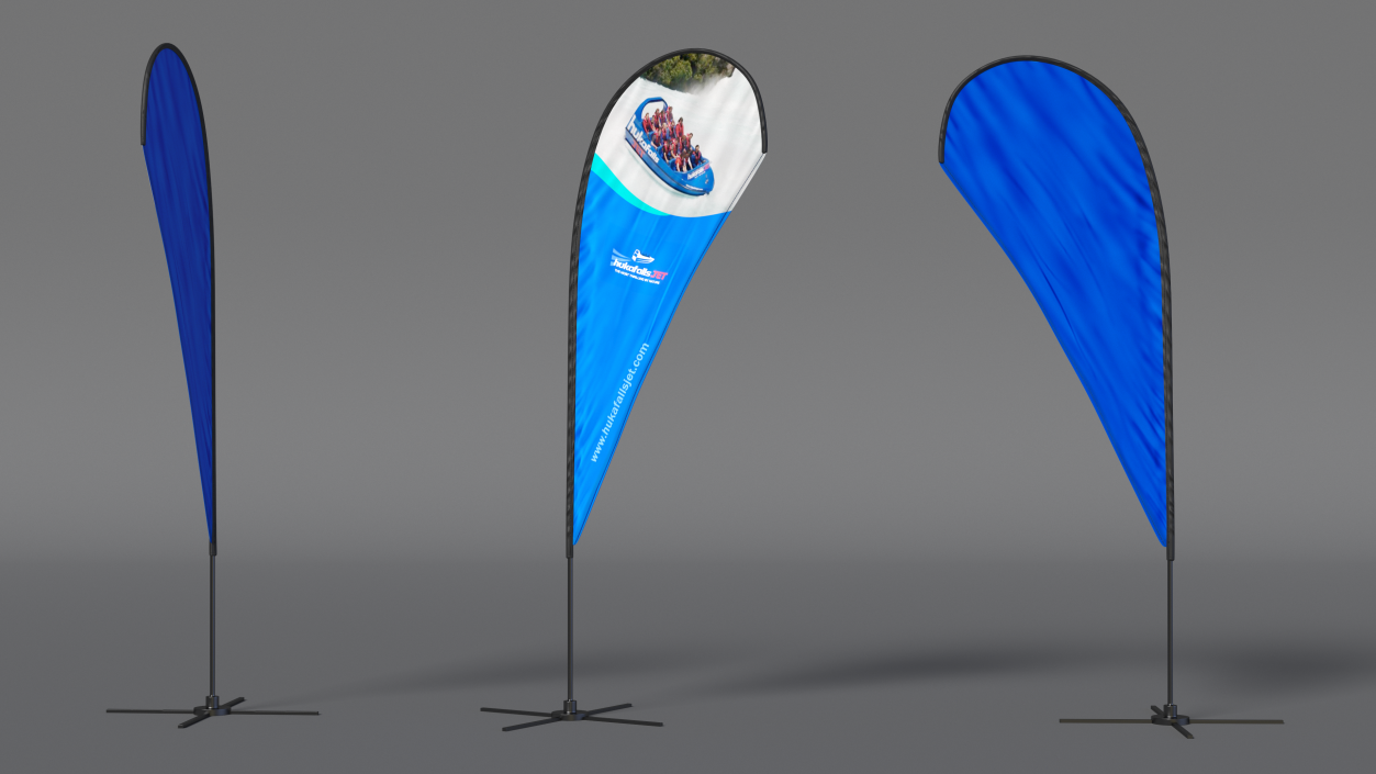 3D Promotional Feather Flag Banner