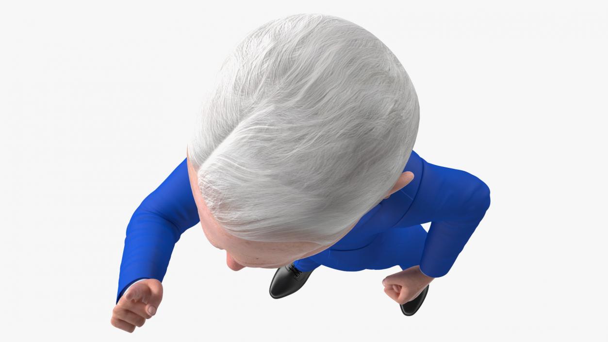 Cartoon Joe Biden Thumbs Up 3D