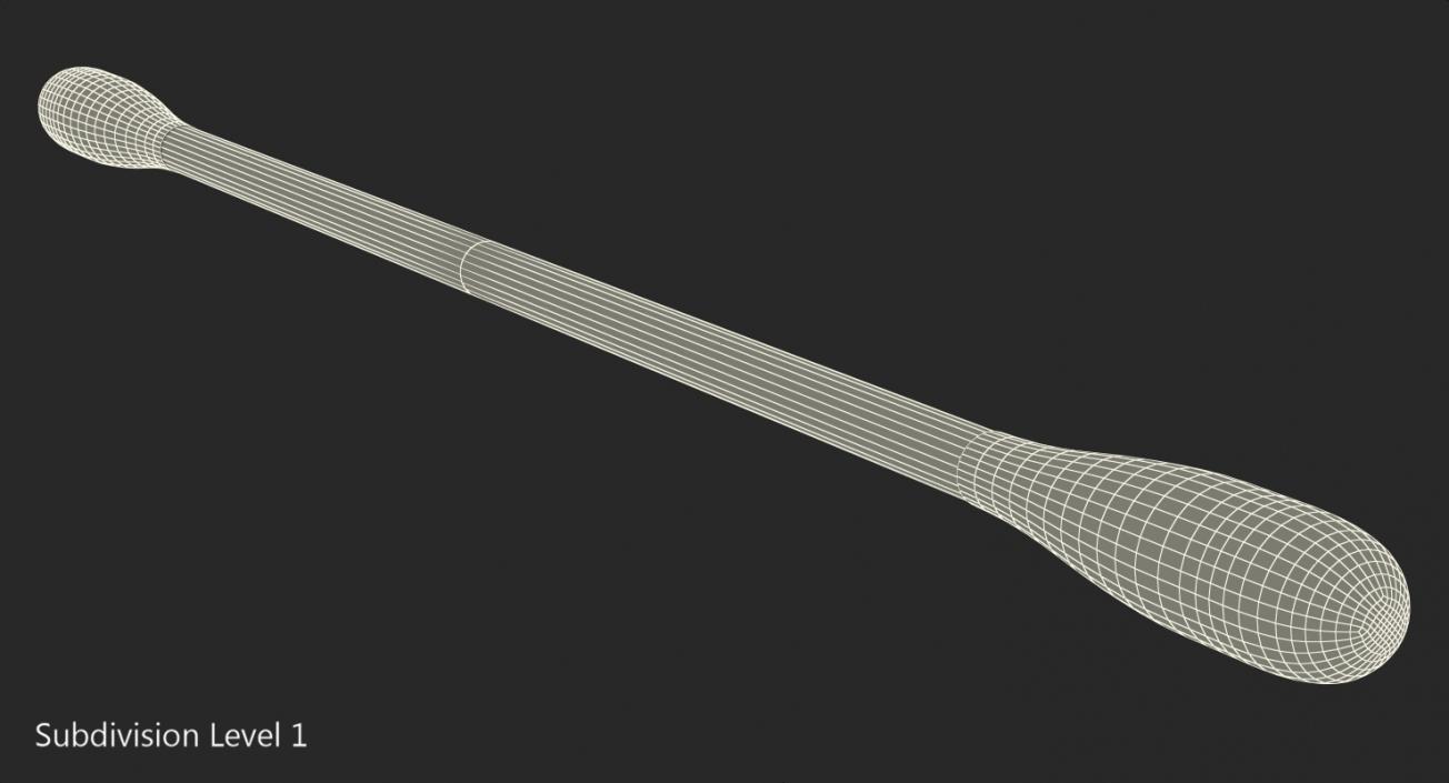 Cotton Swab Plastic 3D model