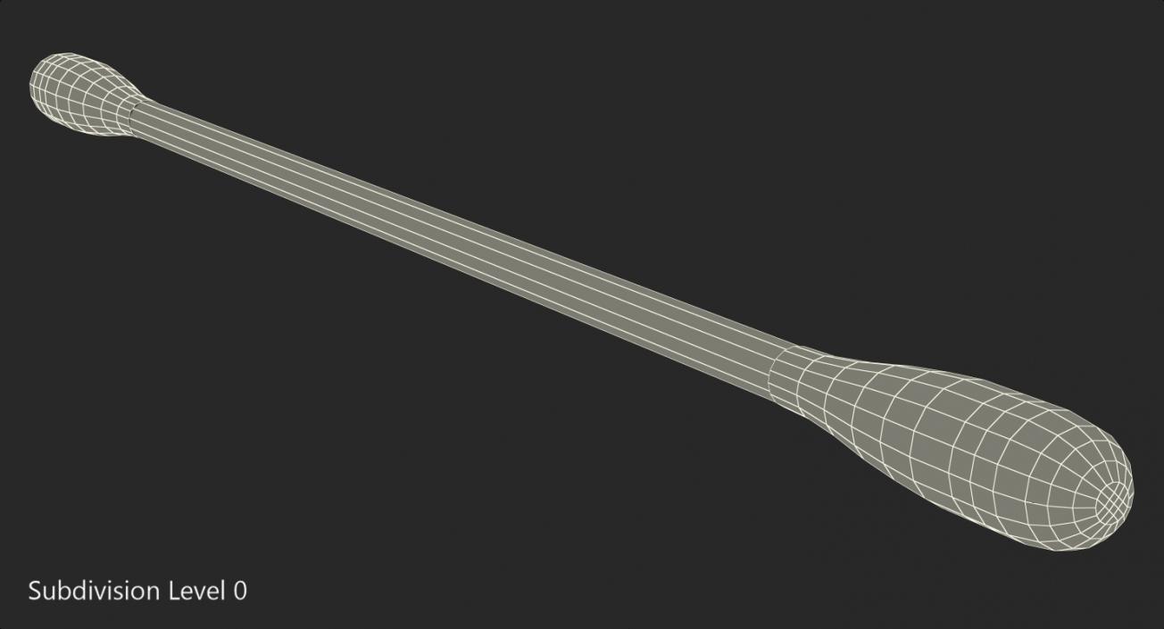 Cotton Swab Plastic 3D model