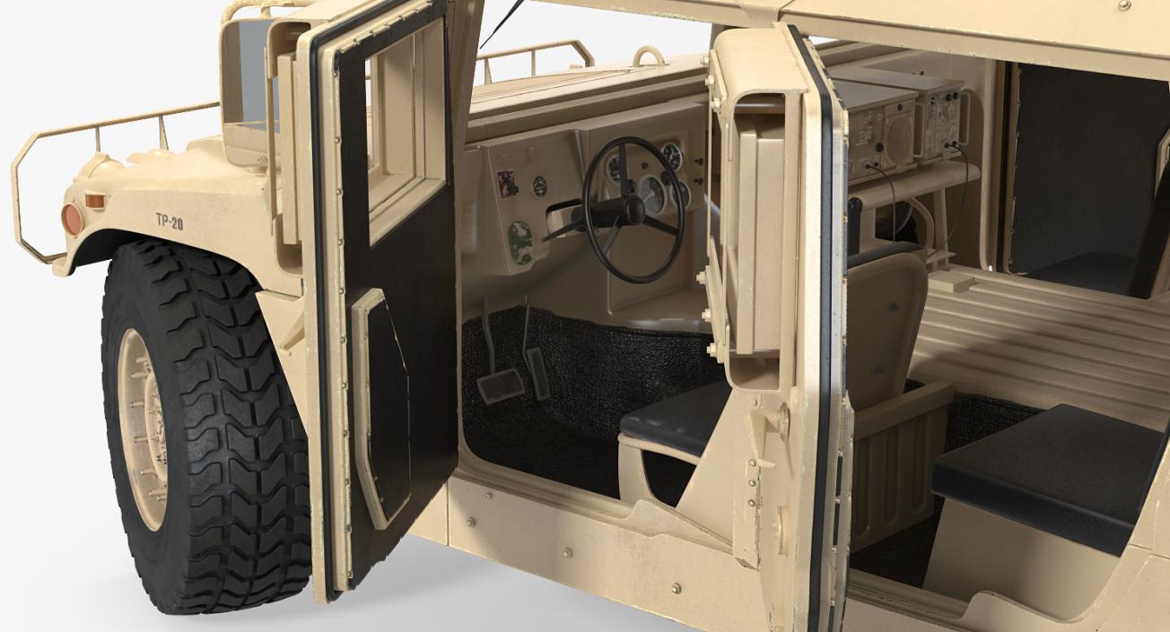 Humvee M1151 Desert 3D model