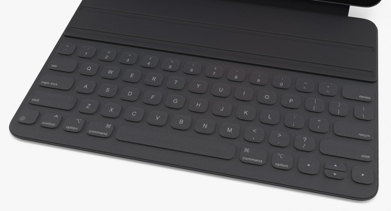 iPad Pro 2019 with Smart Keyboard 11 inch Space Gray 3D