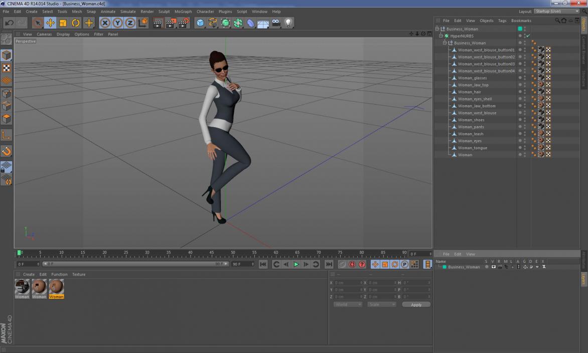 Business Woman 3D model