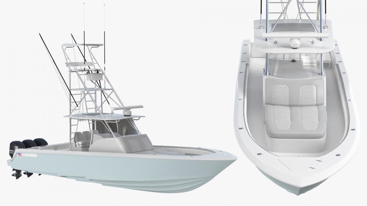 Contender 39 FA Sport Fishing Boat 3D model