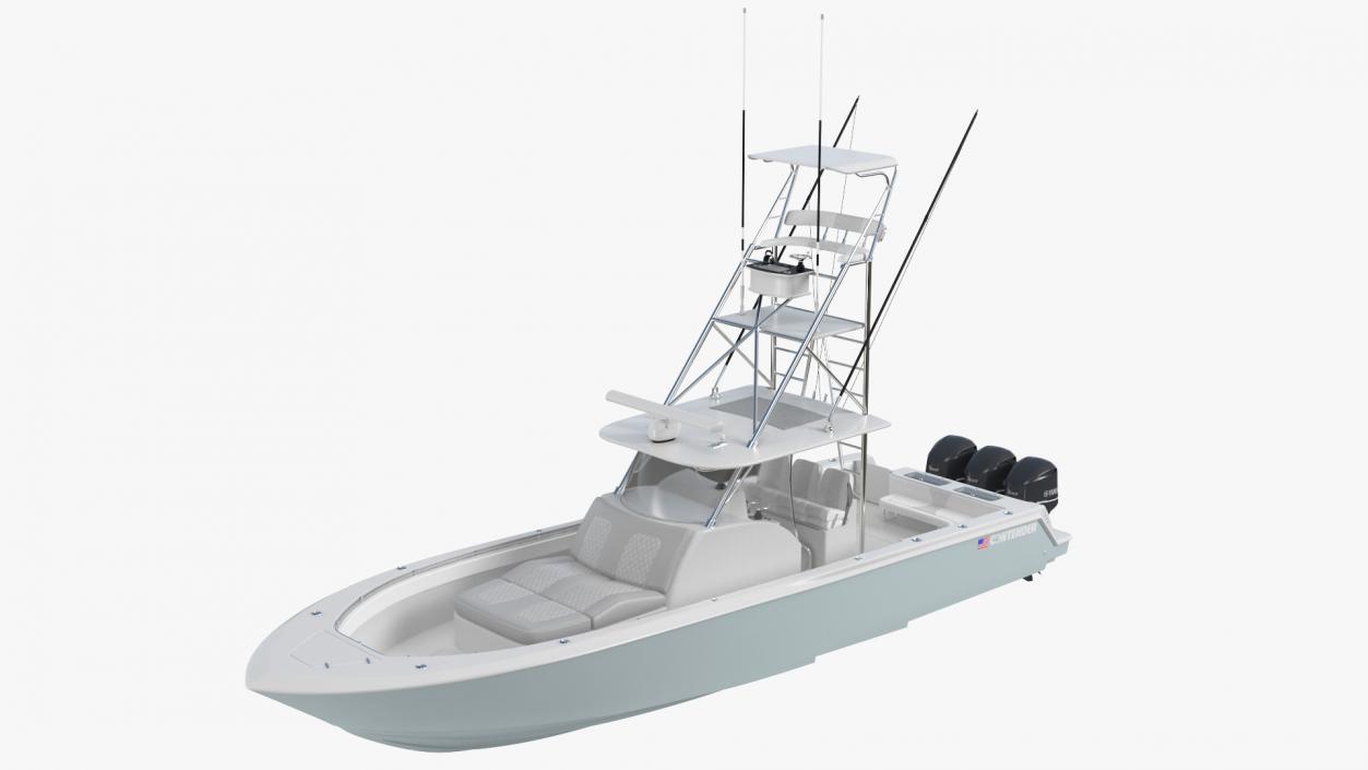 Contender 39 FA Sport Fishing Boat 3D model