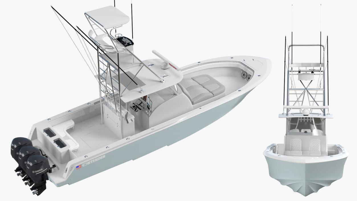 Contender 39 FA Sport Fishing Boat 3D model