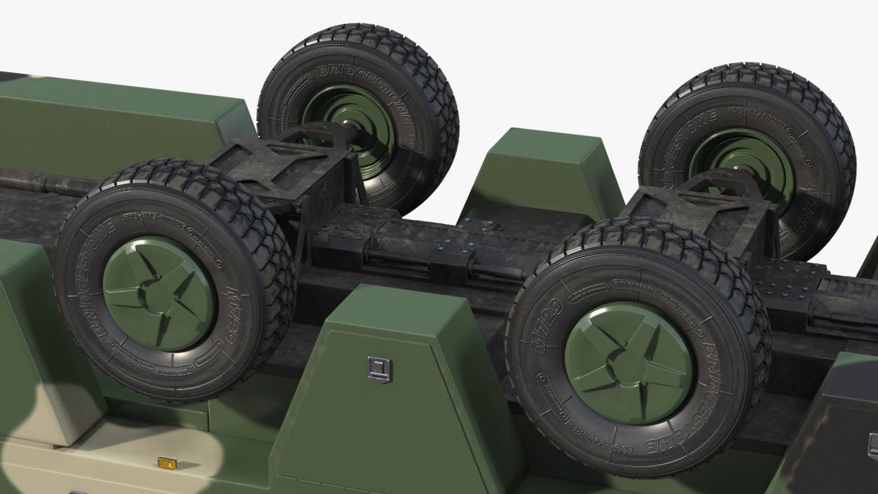 3D model Ballistic Missile on Road Mobile Vehicle