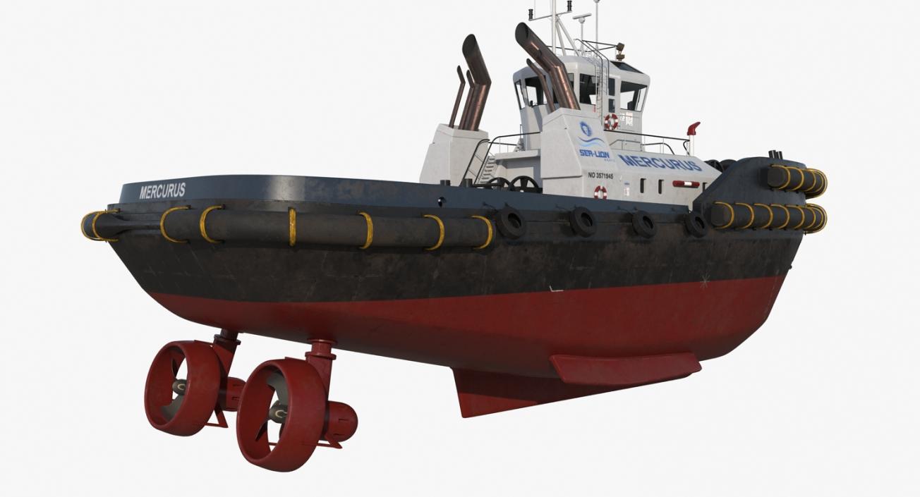 3D Harbour Tug Boat