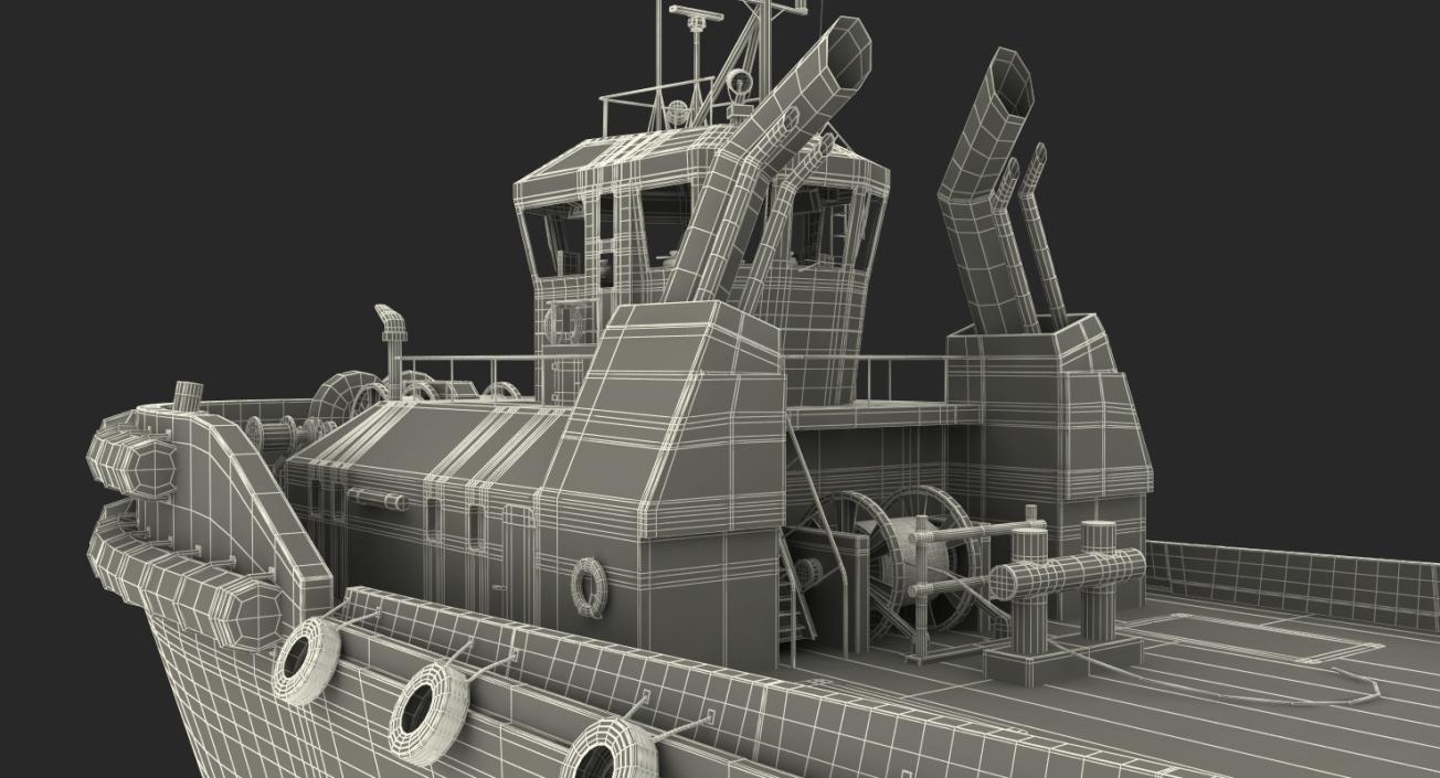 3D Harbour Tug Boat