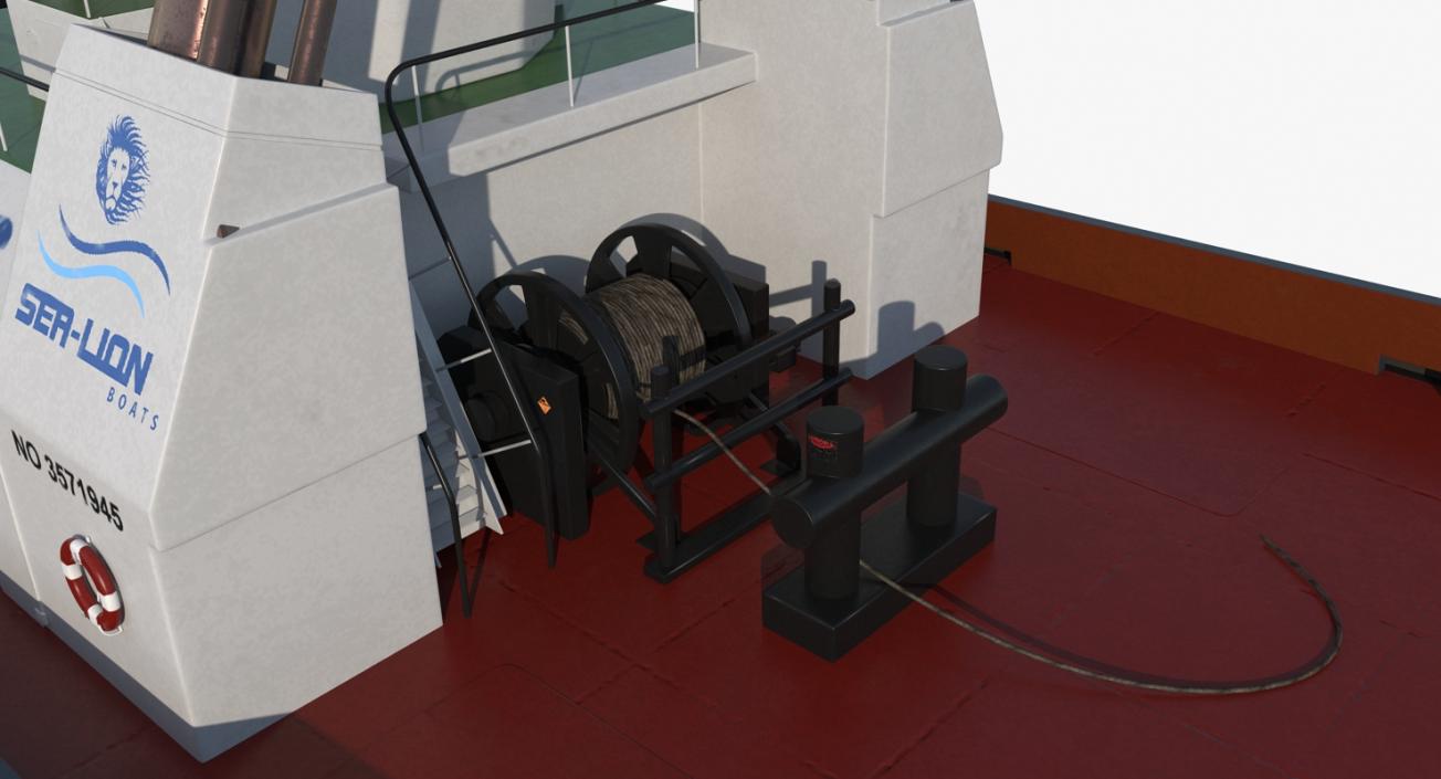 3D Harbour Tug Boat