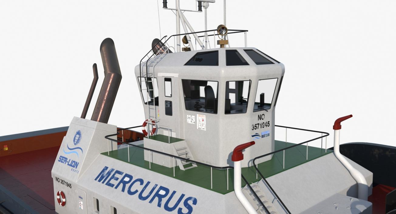 3D Harbour Tug Boat