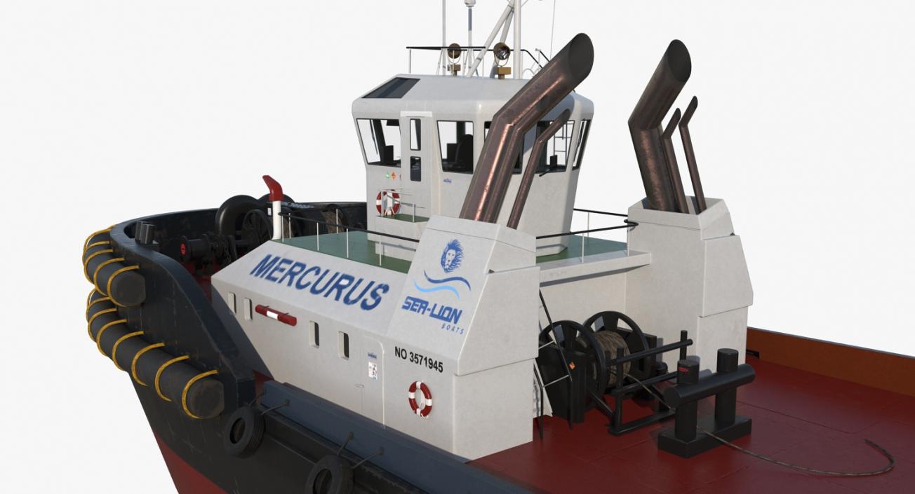 3D Harbour Tug Boat