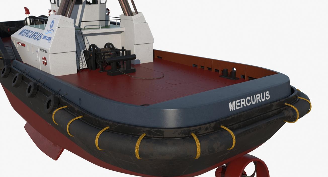 3D Harbour Tug Boat