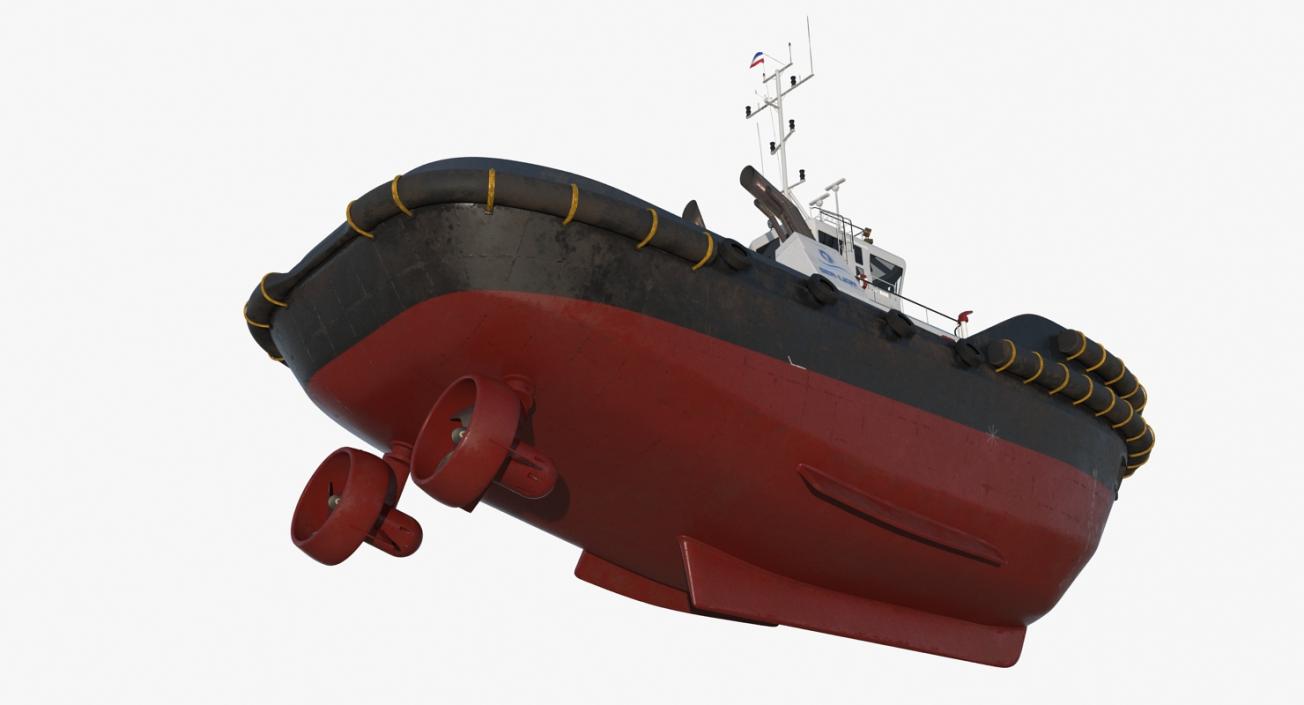 3D Harbour Tug Boat