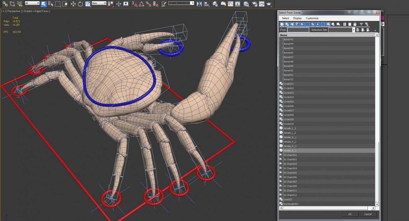 Tasmanian Giant Crab Rigged 3D