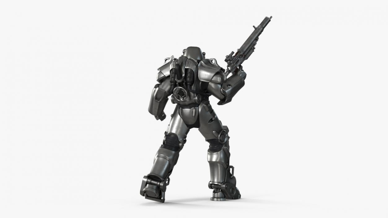 Fallout Combat Infantry Armor Walking 3D