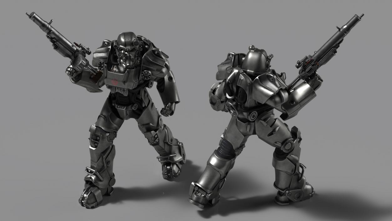 Fallout Combat Infantry Armor Walking 3D