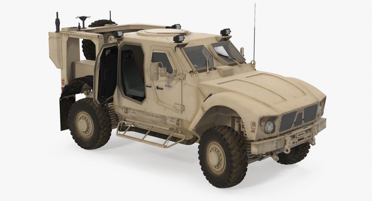 3D model Oshkosh M-ATV Mine Resistant Ambush Protected Vehicle Rigged