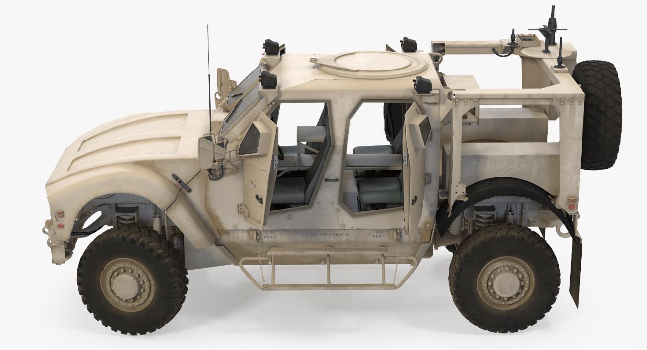 3D model Oshkosh M-ATV Mine Resistant Ambush Protected Vehicle Rigged