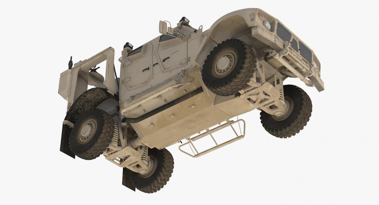 3D model Oshkosh M-ATV Mine Resistant Ambush Protected Vehicle Rigged