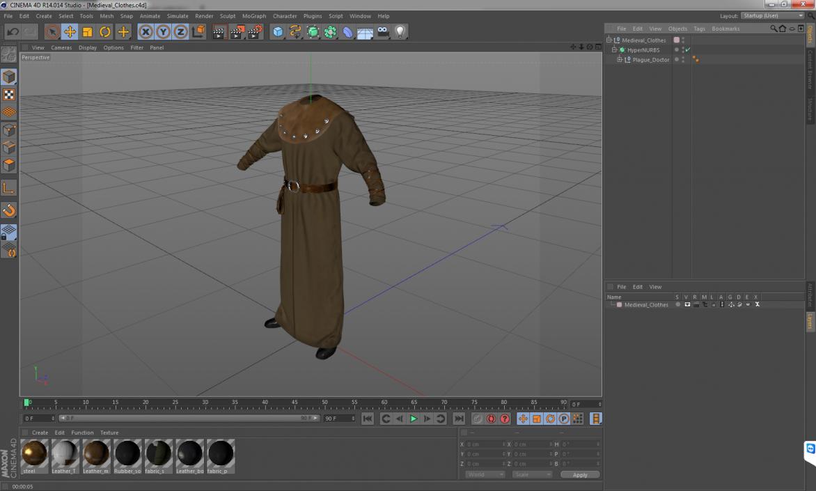 3D Medieval Clothes