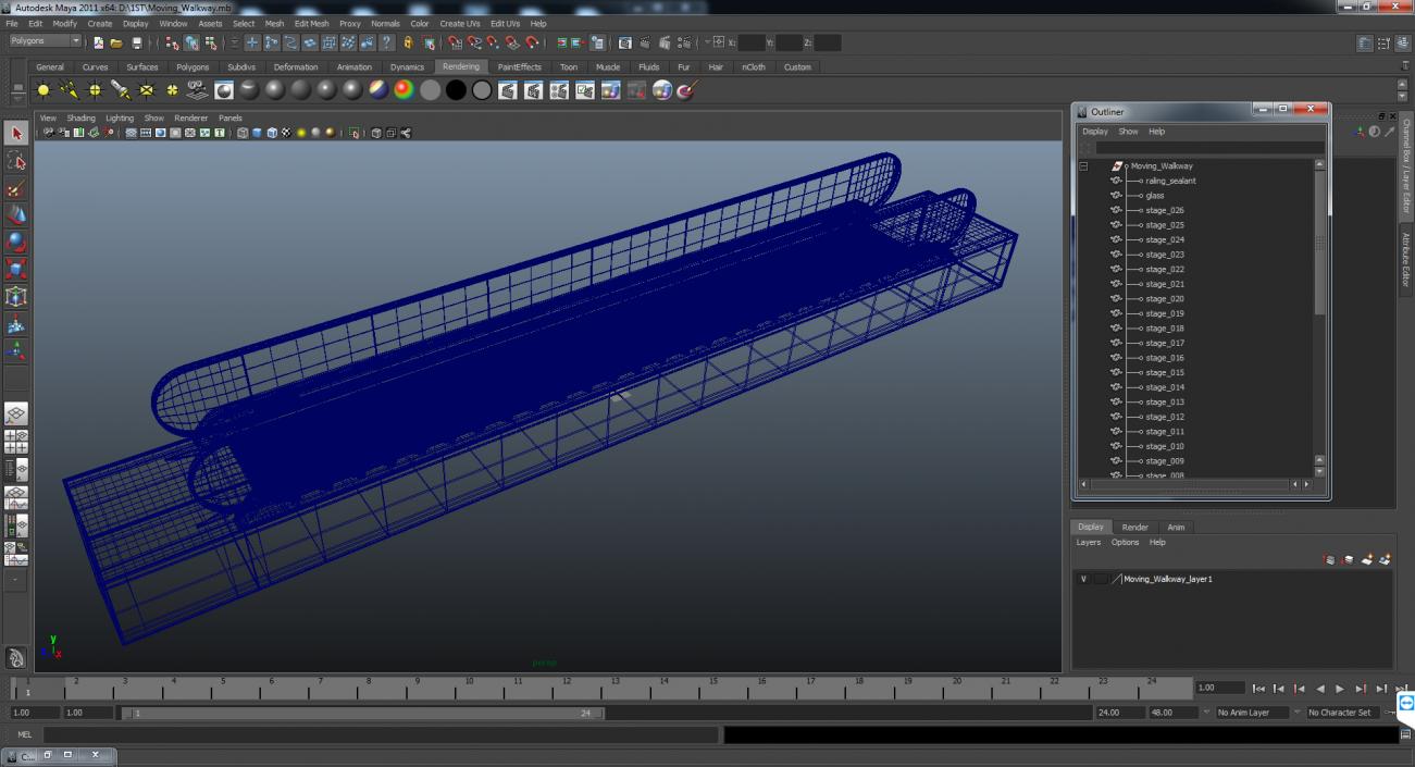 Moving Walkway 3D model